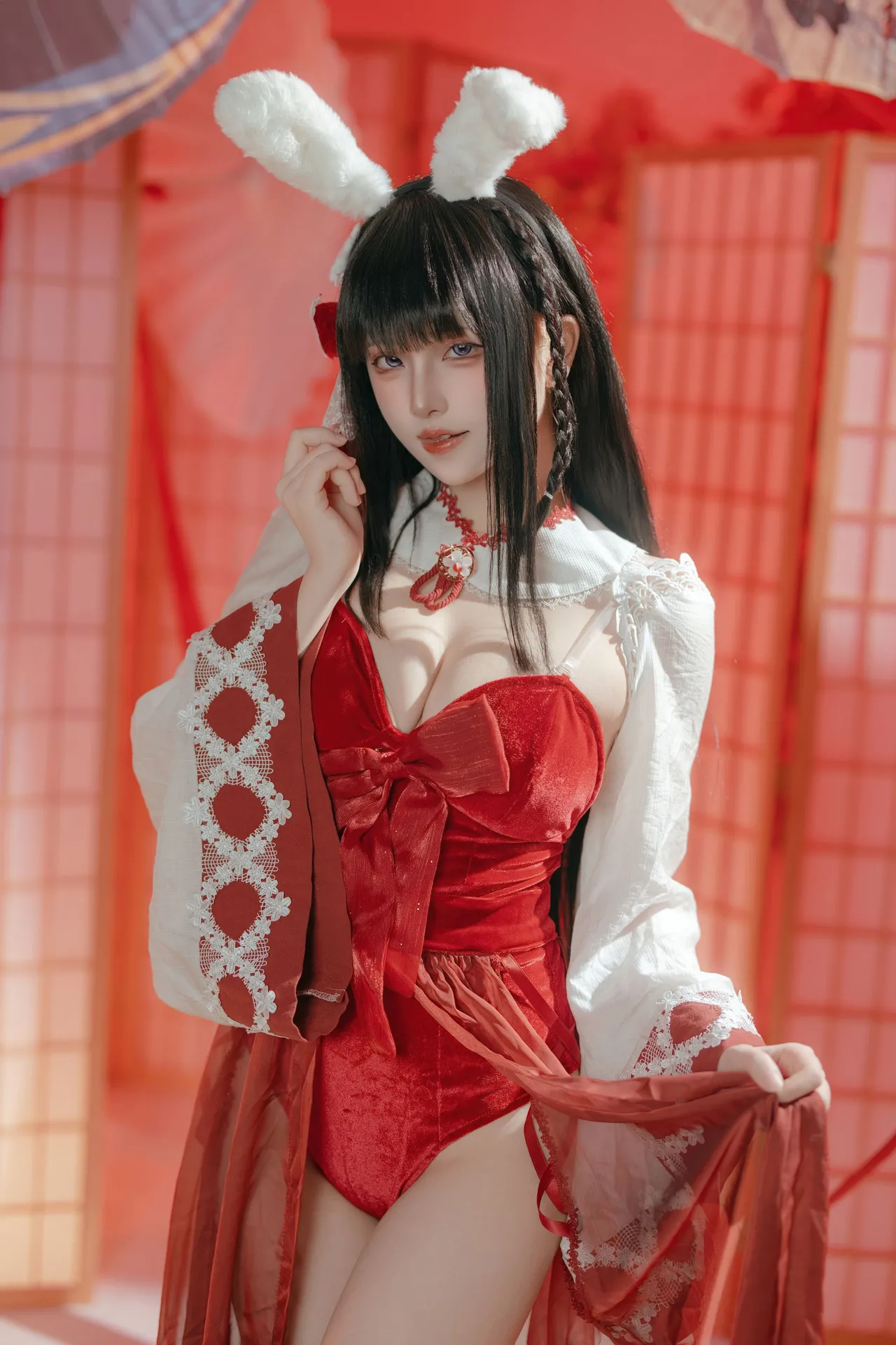 屿鱼 - 碧蓝航线 大山·祈愿的巫女兔 58P 340M-erohere38.webp