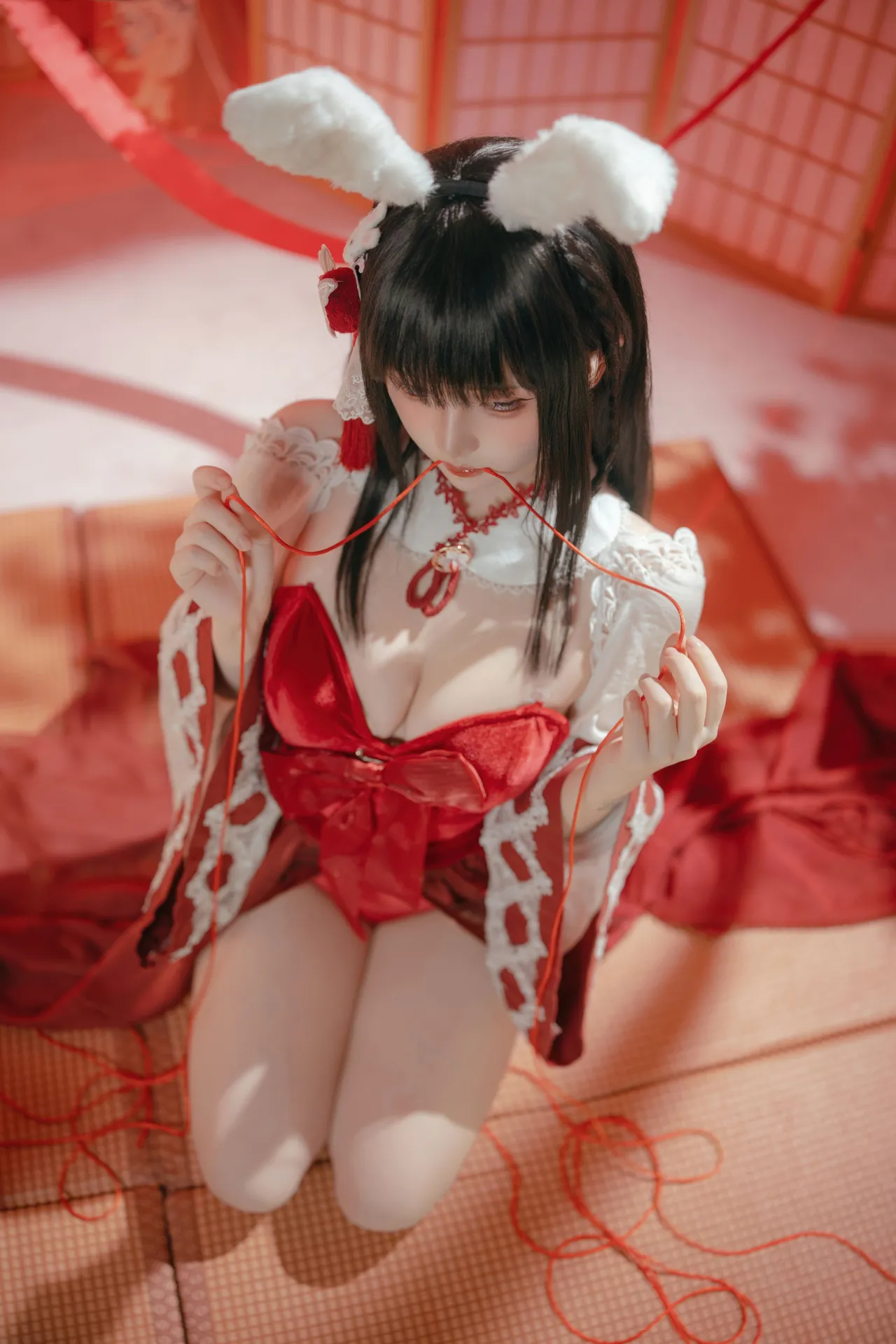 屿鱼 - 碧蓝航线 大山·祈愿的巫女兔 58P 340M-erohere42.webp