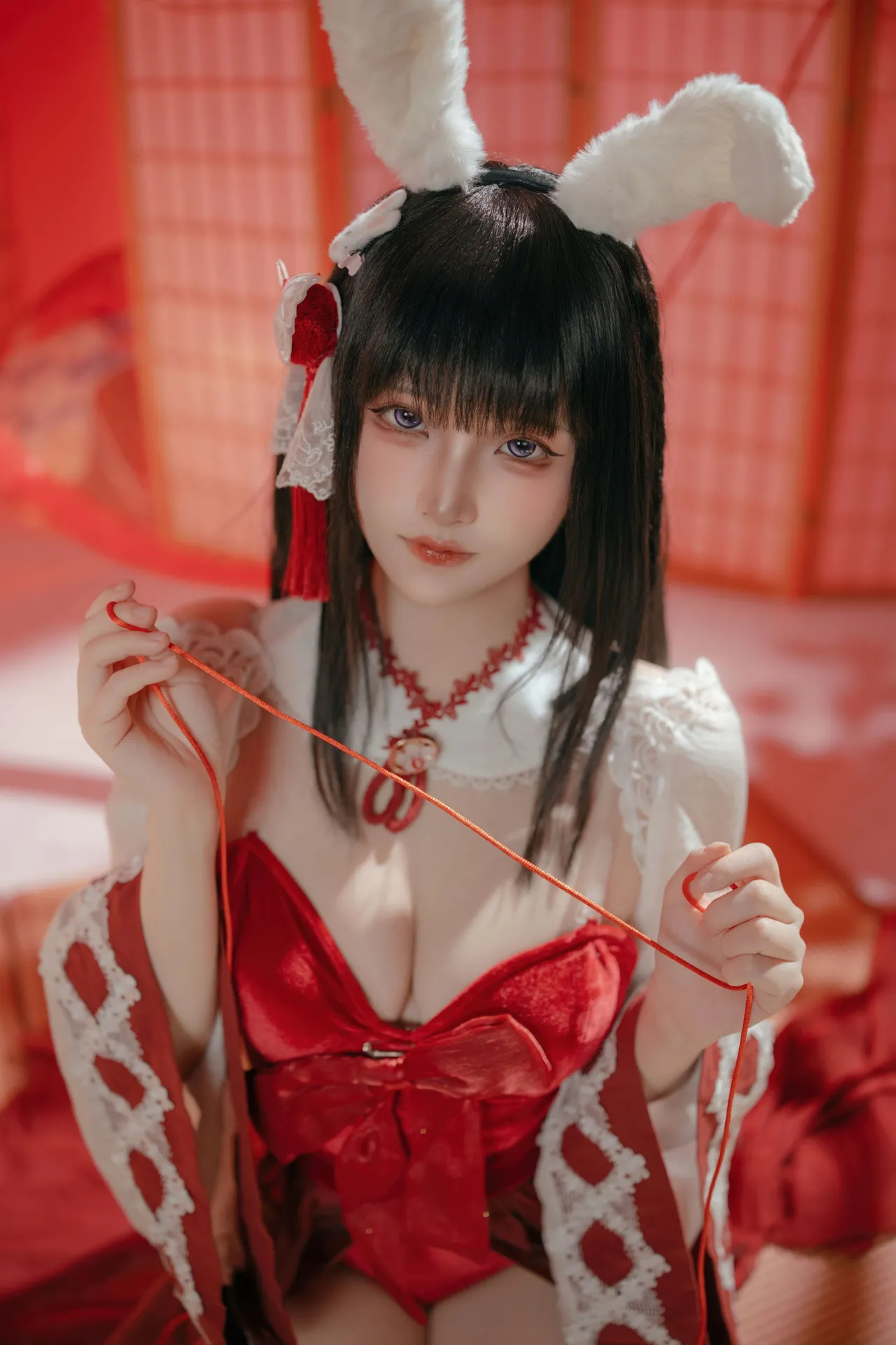 屿鱼 - 碧蓝航线 大山·祈愿的巫女兔 58P 340M-erohere43.webp