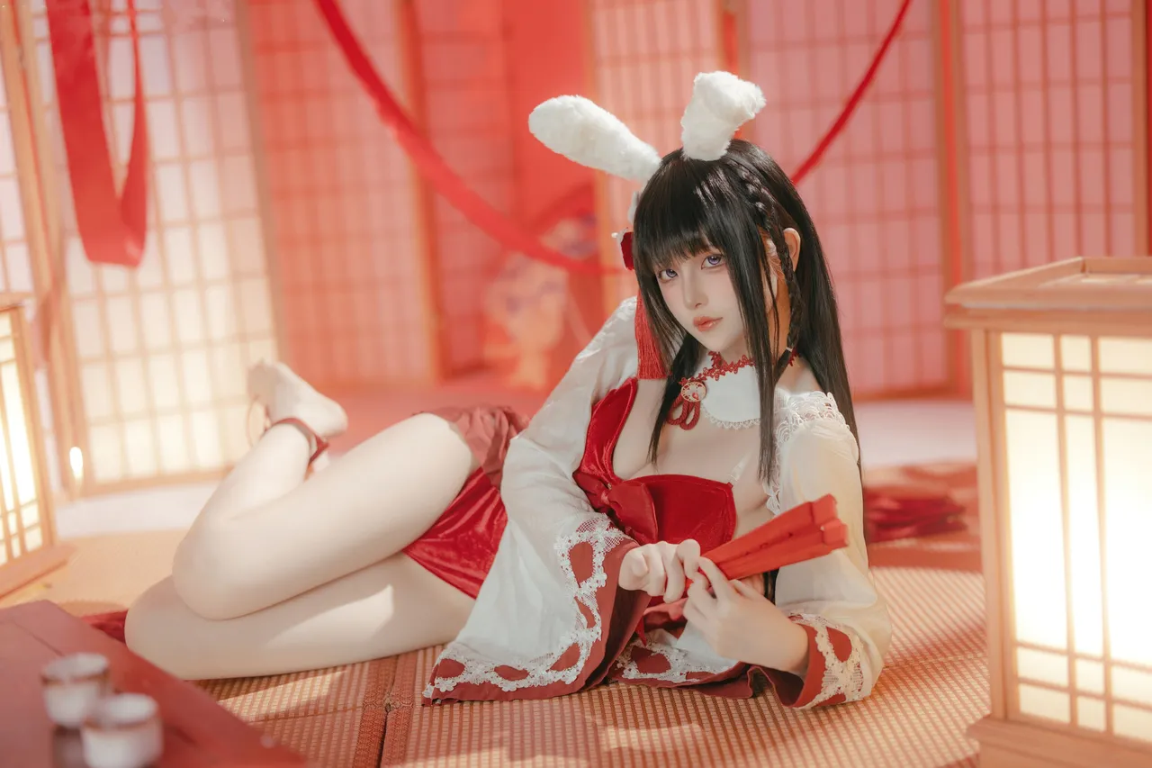 屿鱼 - 碧蓝航线 大山·祈愿的巫女兔 58P 340M-erohere45.webp