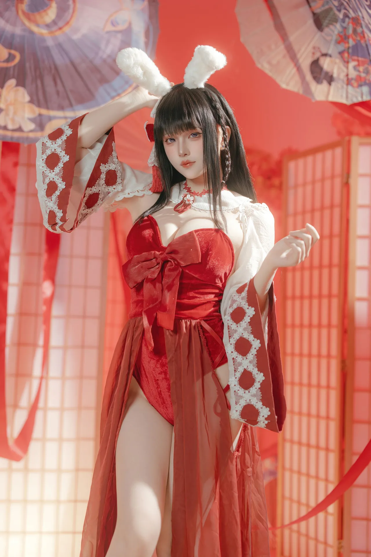 屿鱼 - 碧蓝航线 大山·祈愿的巫女兔 58P 340M-erohere49.webp
