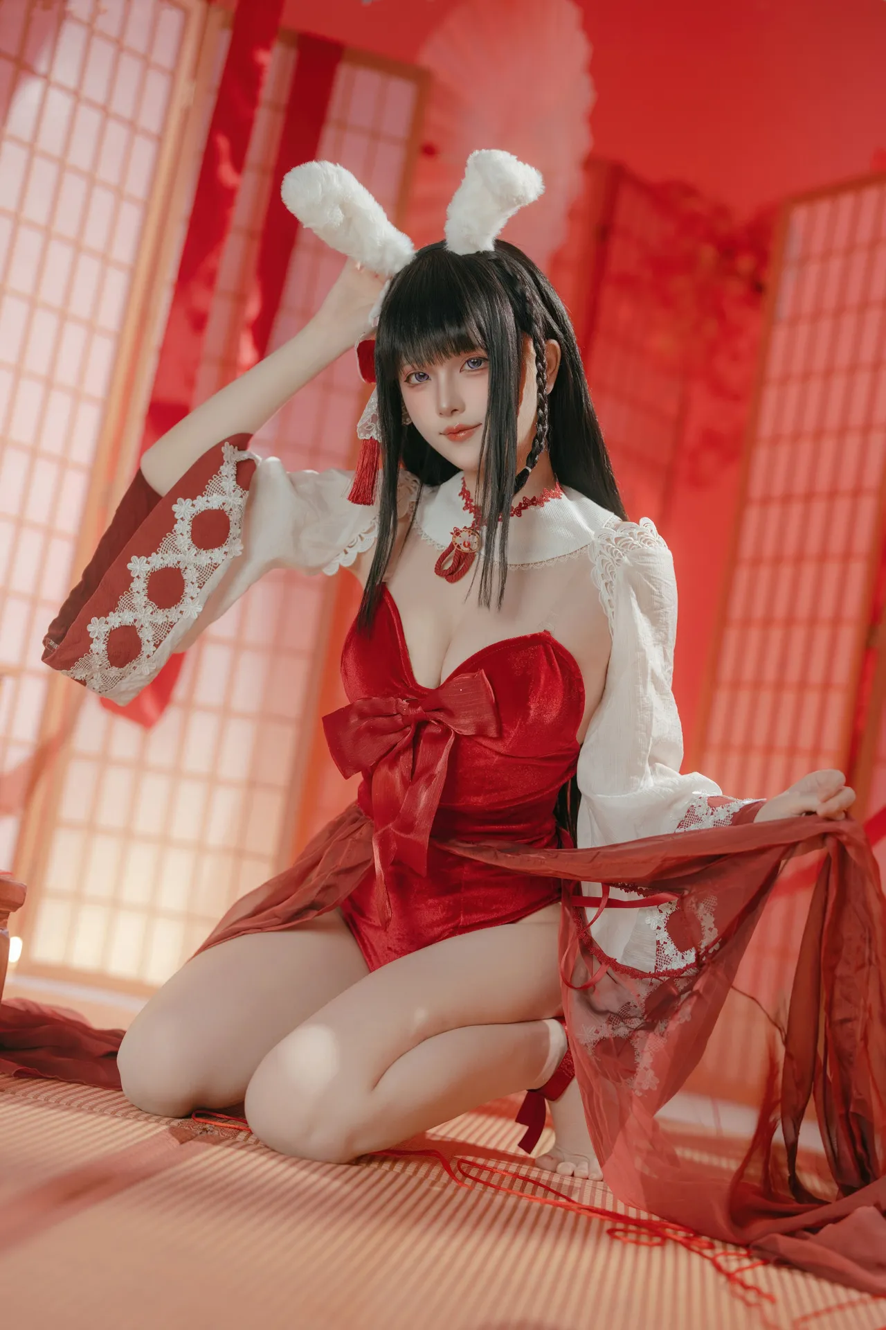 屿鱼 - 碧蓝航线 大山·祈愿的巫女兔 58P 340M-erohere50.webp