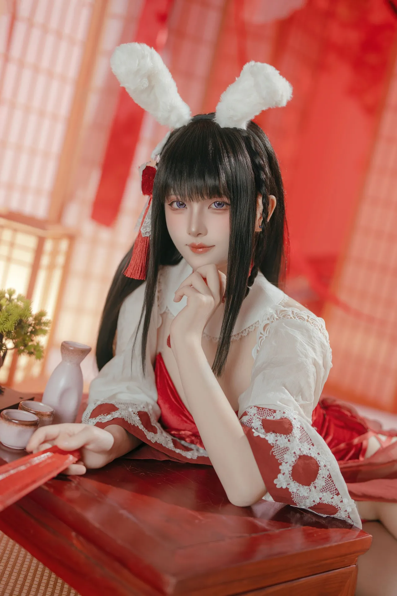 屿鱼 - 碧蓝航线 大山·祈愿的巫女兔 58P 340M-erohere52.webp