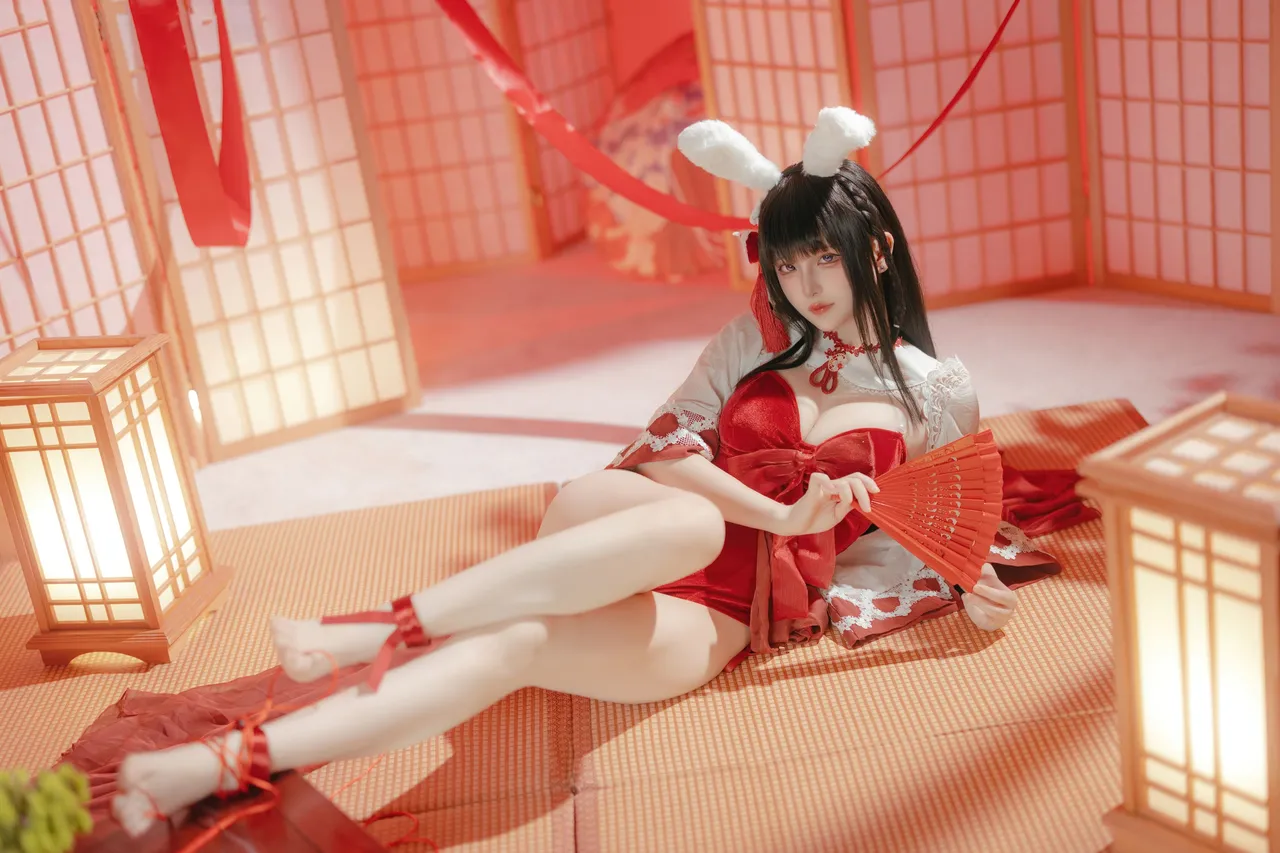 屿鱼 - 碧蓝航线 大山·祈愿的巫女兔 58P 340M-erohere8.webp
