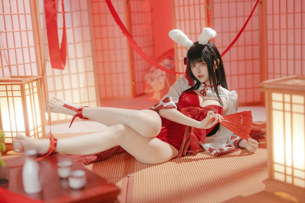 屿鱼 - 碧蓝航线 大山·祈愿的巫女兔 58P 340M-erohere9.webp