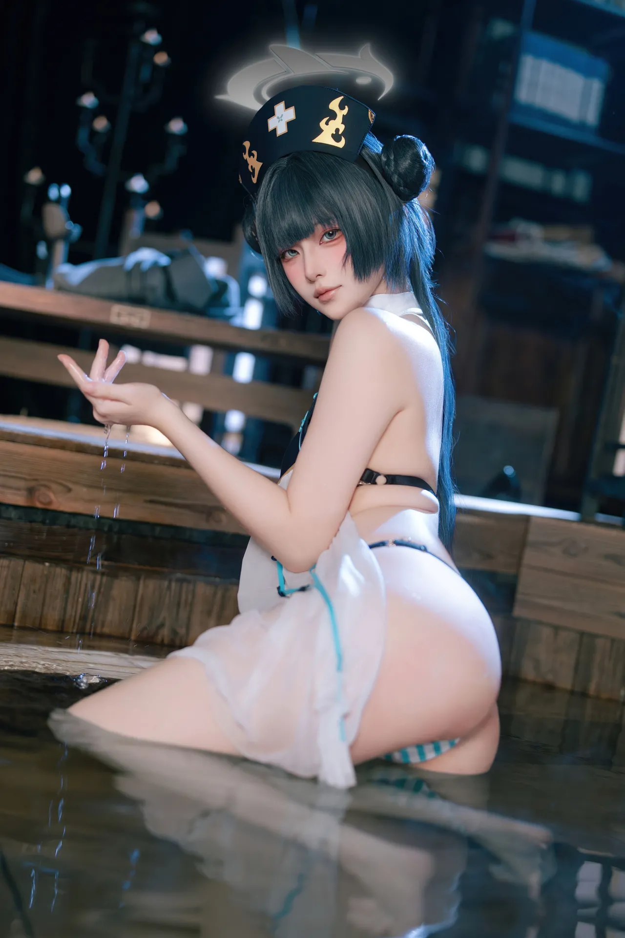 屿鱼 - 蔚蓝档案 妃咲同人护士 65P 358M-erohere44.webp