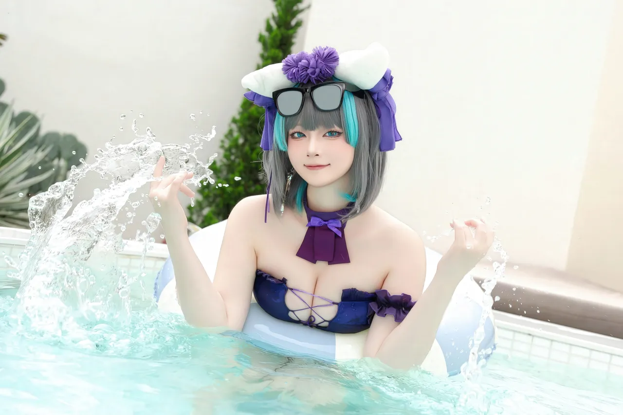 屿鱼 NO.059 柴郡泳装 29P 235M-erohere20.webp