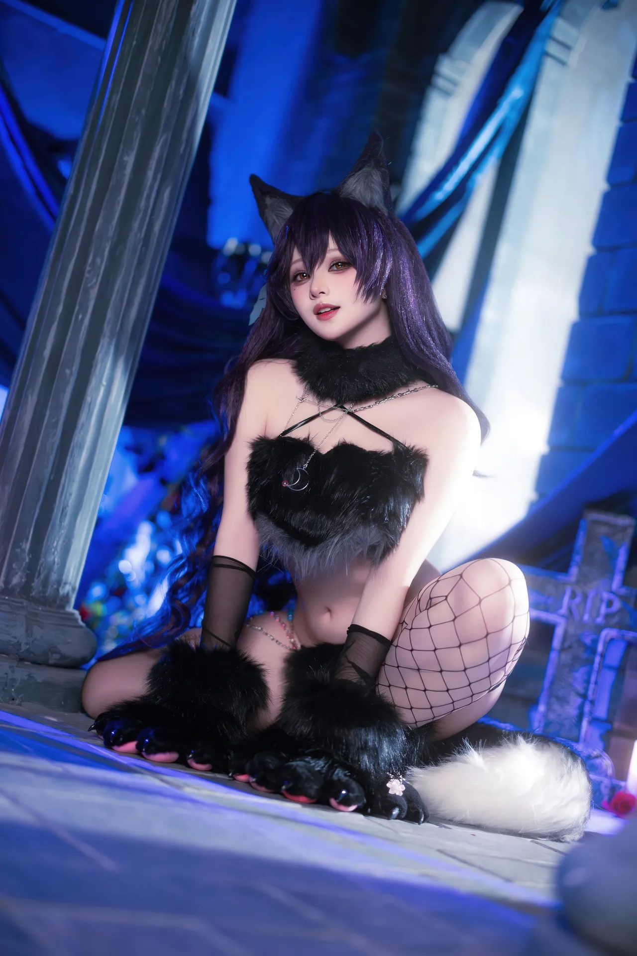 屿鱼Yukako - 碧蓝航线 爱宕 狼人-erohere25.webp