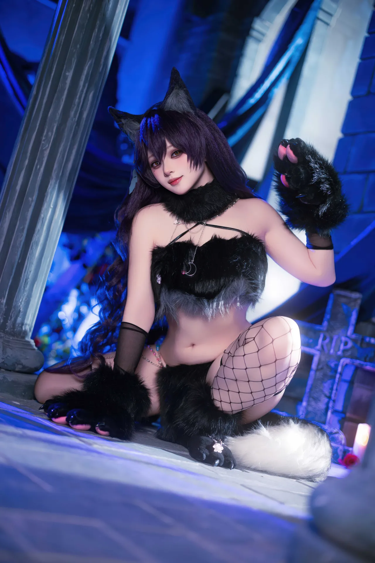 屿鱼Yukako - 碧蓝航线 爱宕 狼人-erohere26.webp
