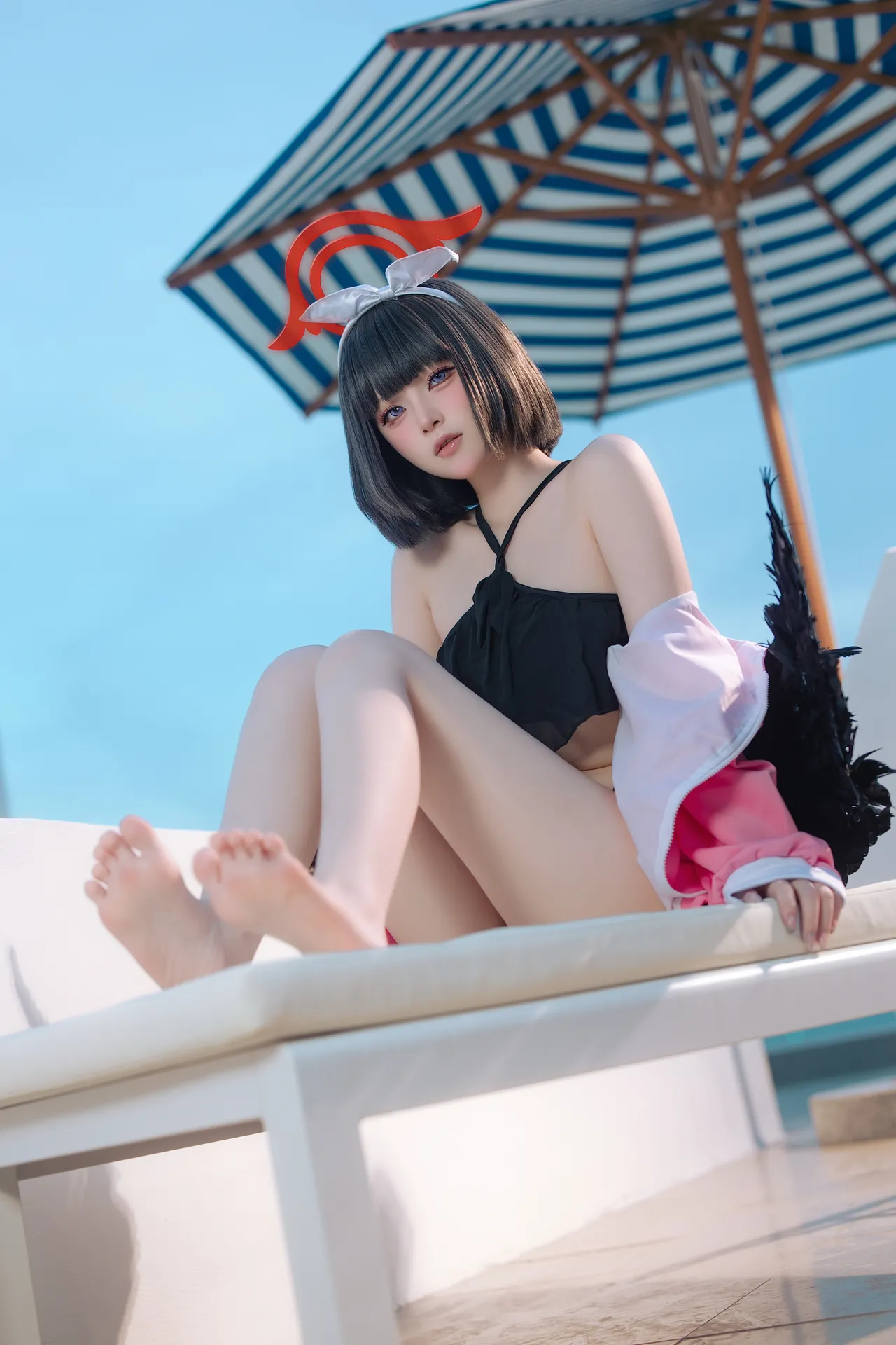屿鱼Yukako - 蔚蓝档案 静山真白 泳装-erohere3.webp