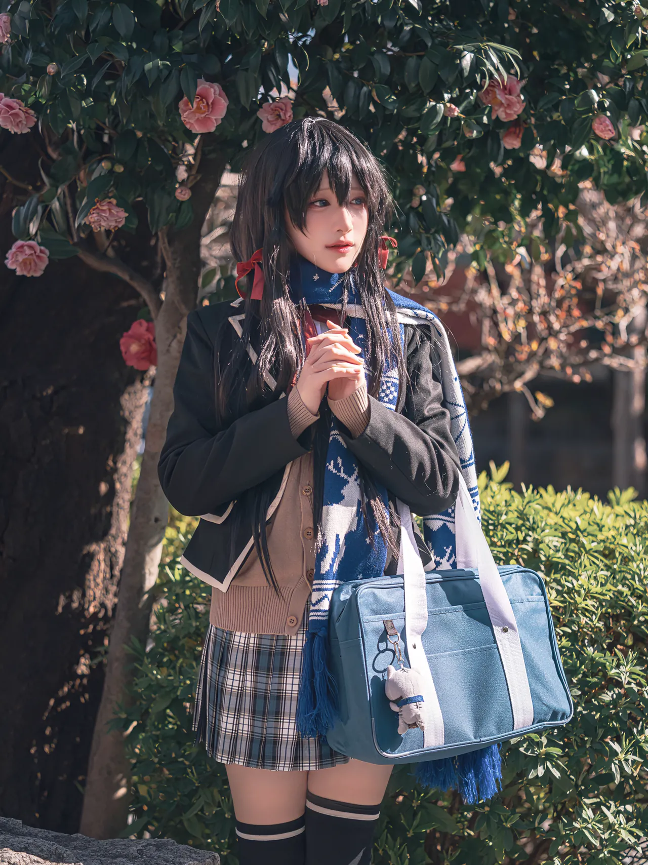 幼愛youmeko - 我的青春恋爱物语果然有问题 雪之下雪乃 JK制服-erohere12.webp