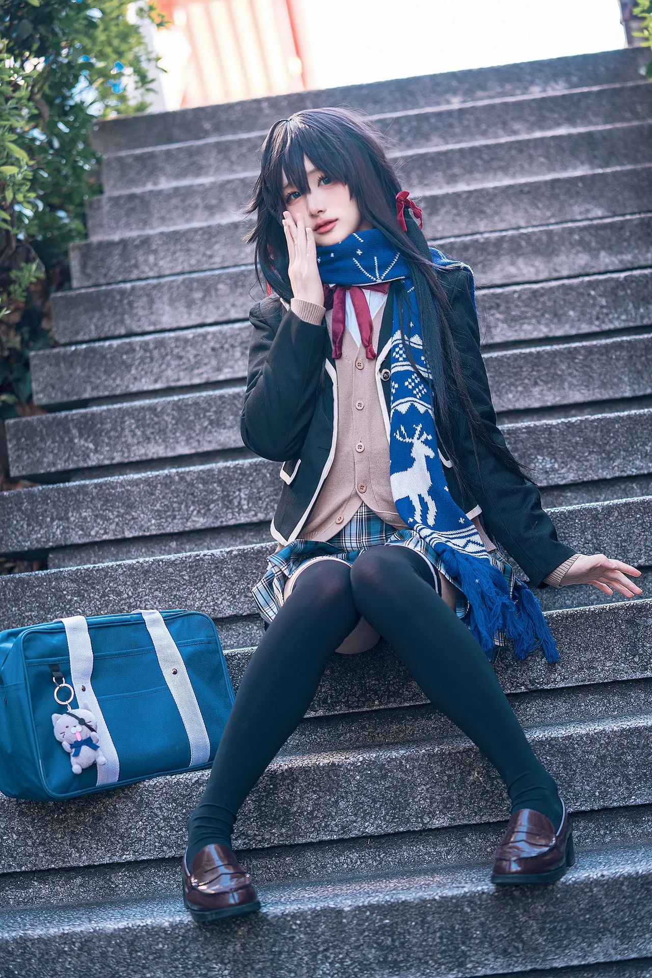 幼愛youmeko - 我的青春恋爱物语果然有问题 雪之下雪乃 JK制服-erohere15.webp