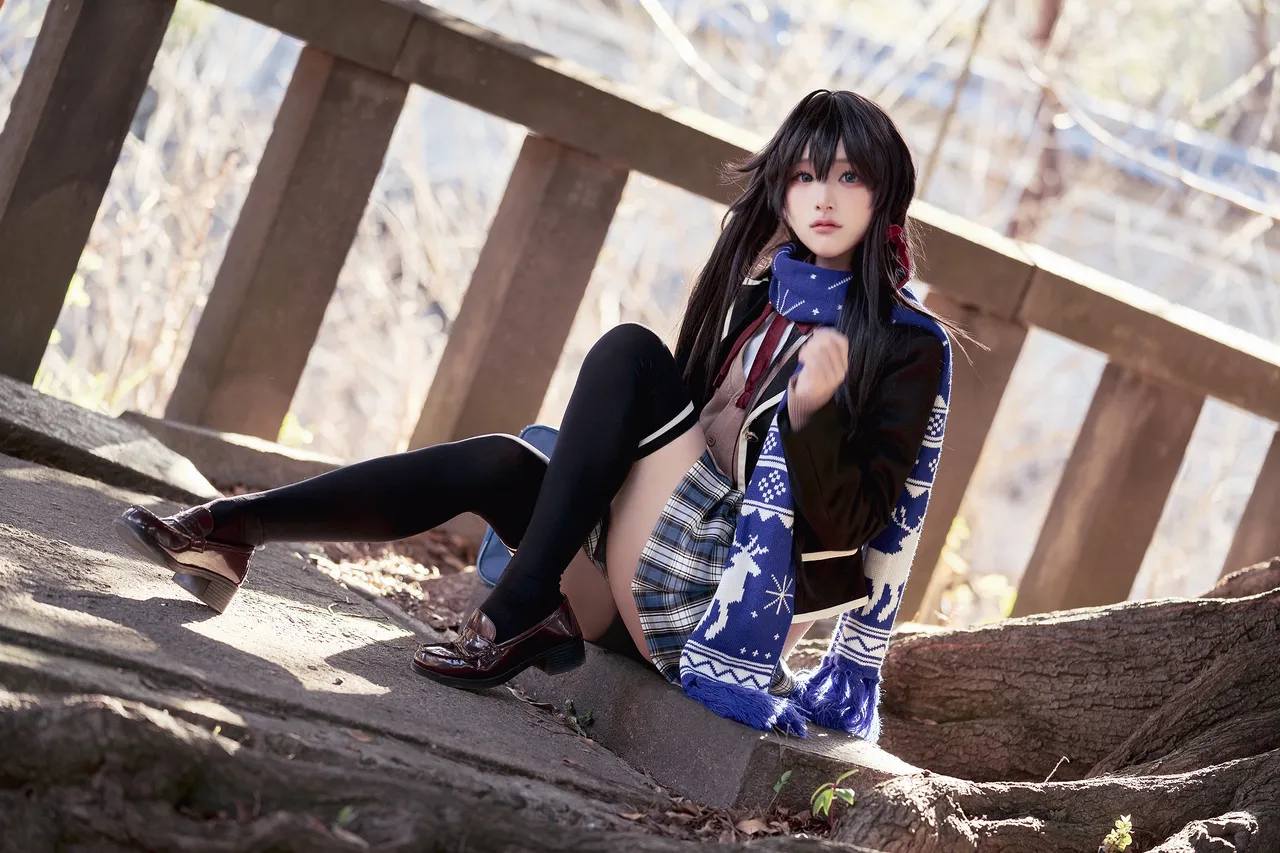 幼愛youmeko - 我的青春恋爱物语果然有问题 雪之下雪乃 JK制服-erohere16.webp