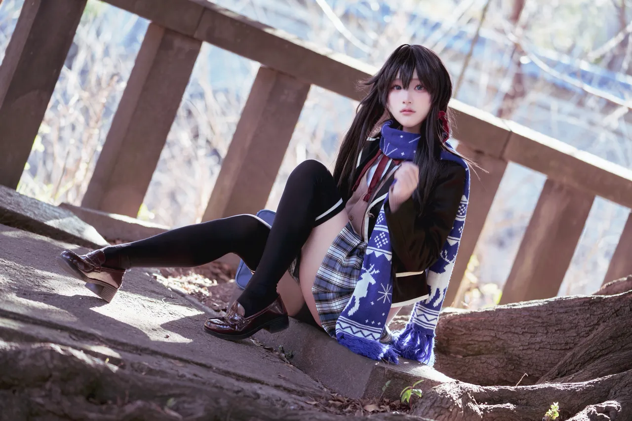 幼愛youmeko - 我的青春恋爱物语果然有问题 雪之下雪乃 JK制服-erohere17.webp