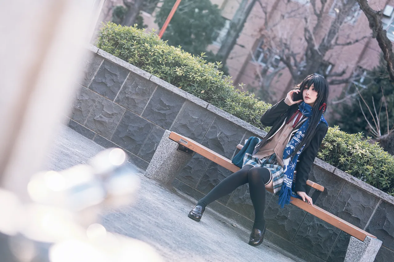 幼愛youmeko - 我的青春恋爱物语果然有问题 雪之下雪乃 JK制服-erohere7.webp