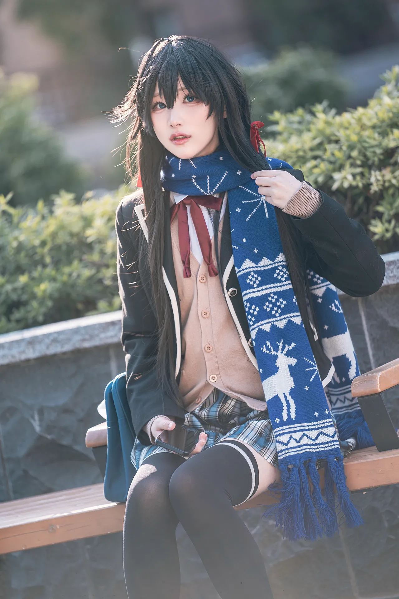 幼愛youmeko - 我的青春恋爱物语果然有问题 雪之下雪乃 JK制服-erohere9.webp