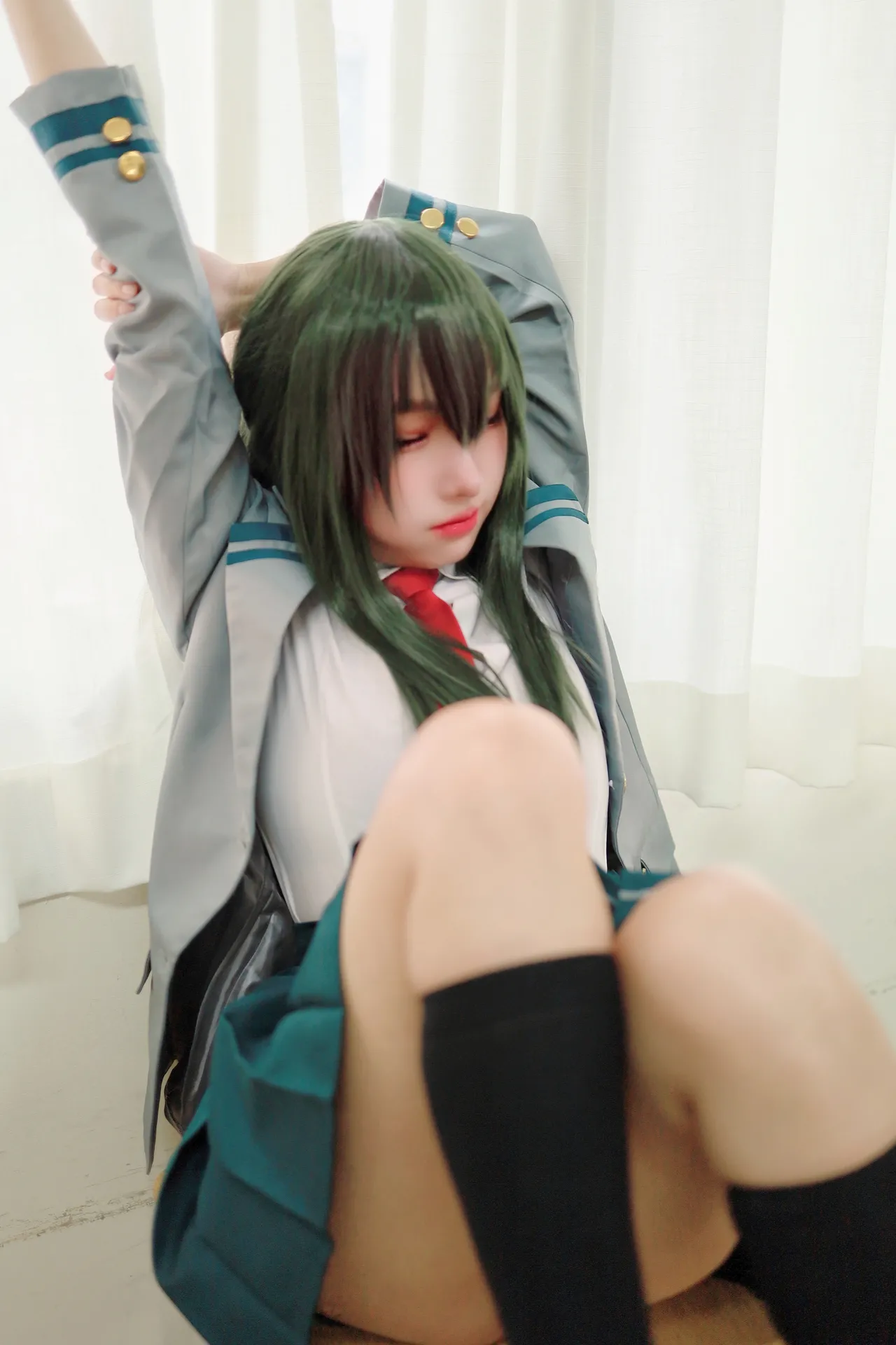 慕慕Momo - 我的英雄学院 蛙吹梅雨 学生服-erohere16.webp
