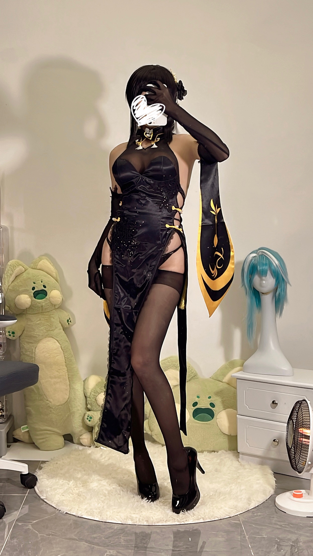 无影喵喵Ghost（影子喵Ghost） - 碧蓝航线 镇海 黑旗袍-erohere120.jpg