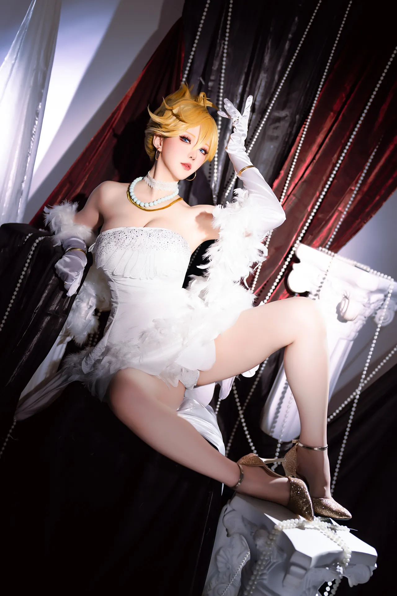 星之迟迟 - 吊带袜天使 潘迪礼服-erohere17.webp