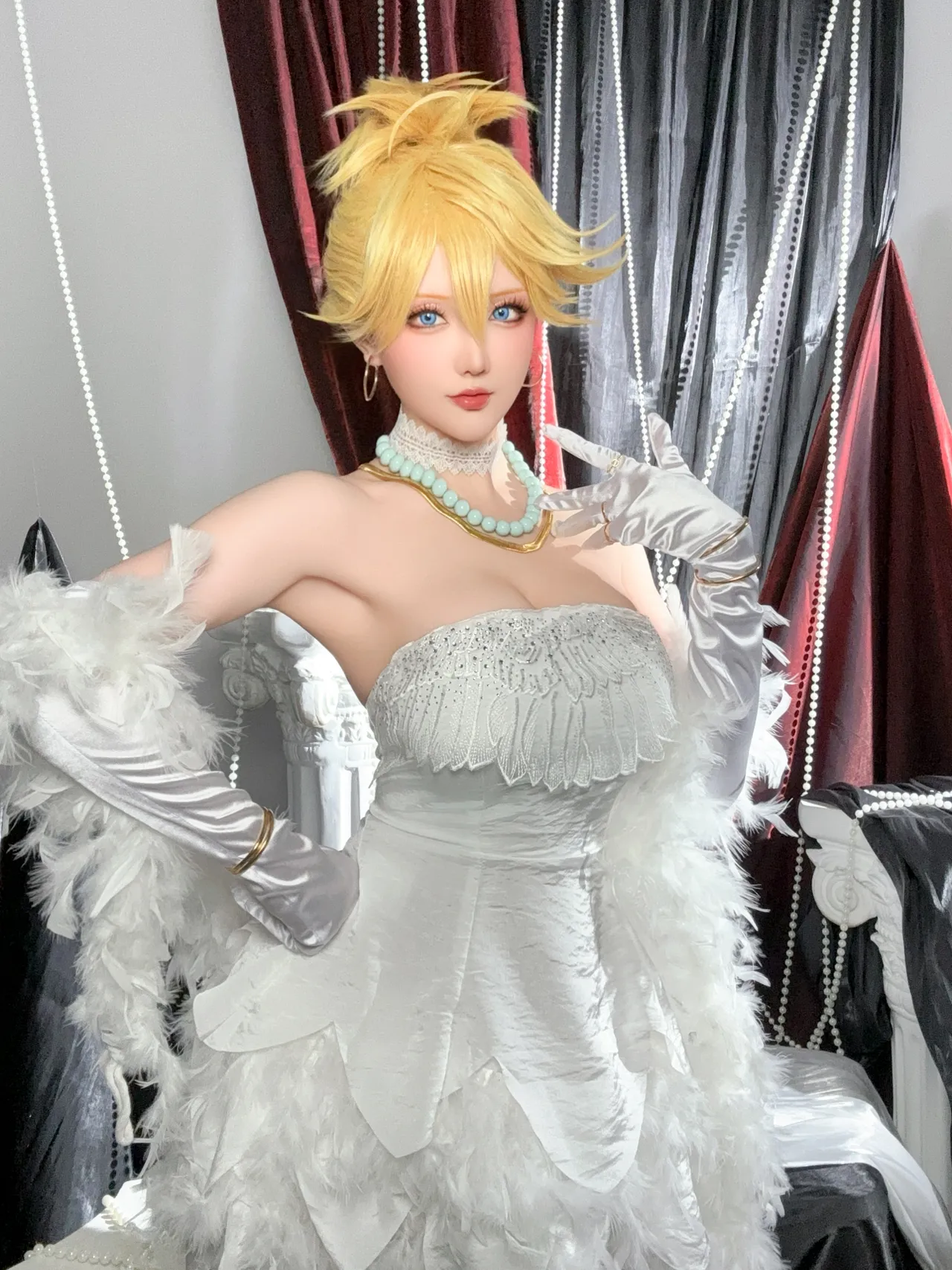 星之迟迟 - 吊带袜天使 潘迪礼服-erohere33.webp