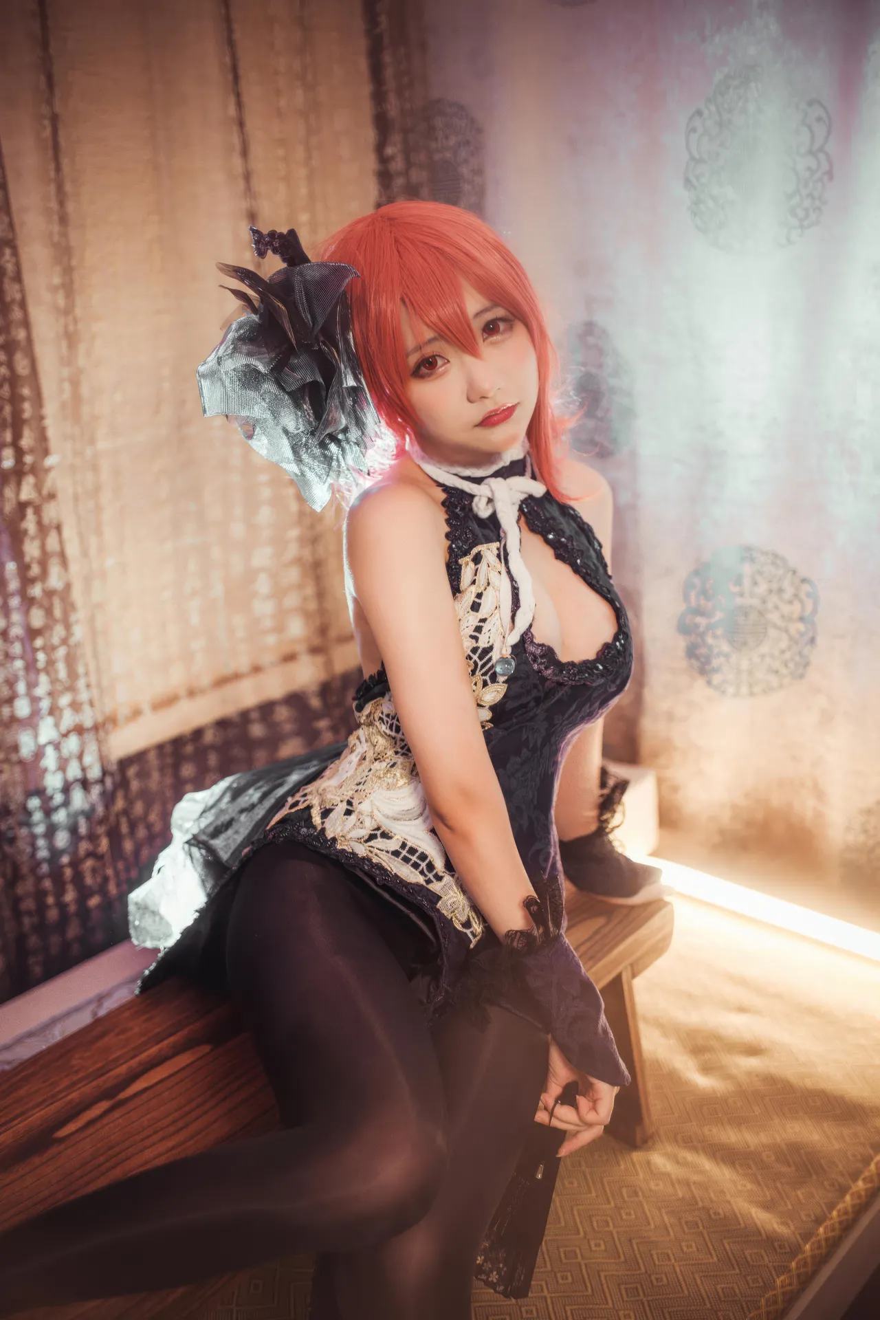 是一只熊仔 - 黑太子旗袍19P-63M-erohere11.webp