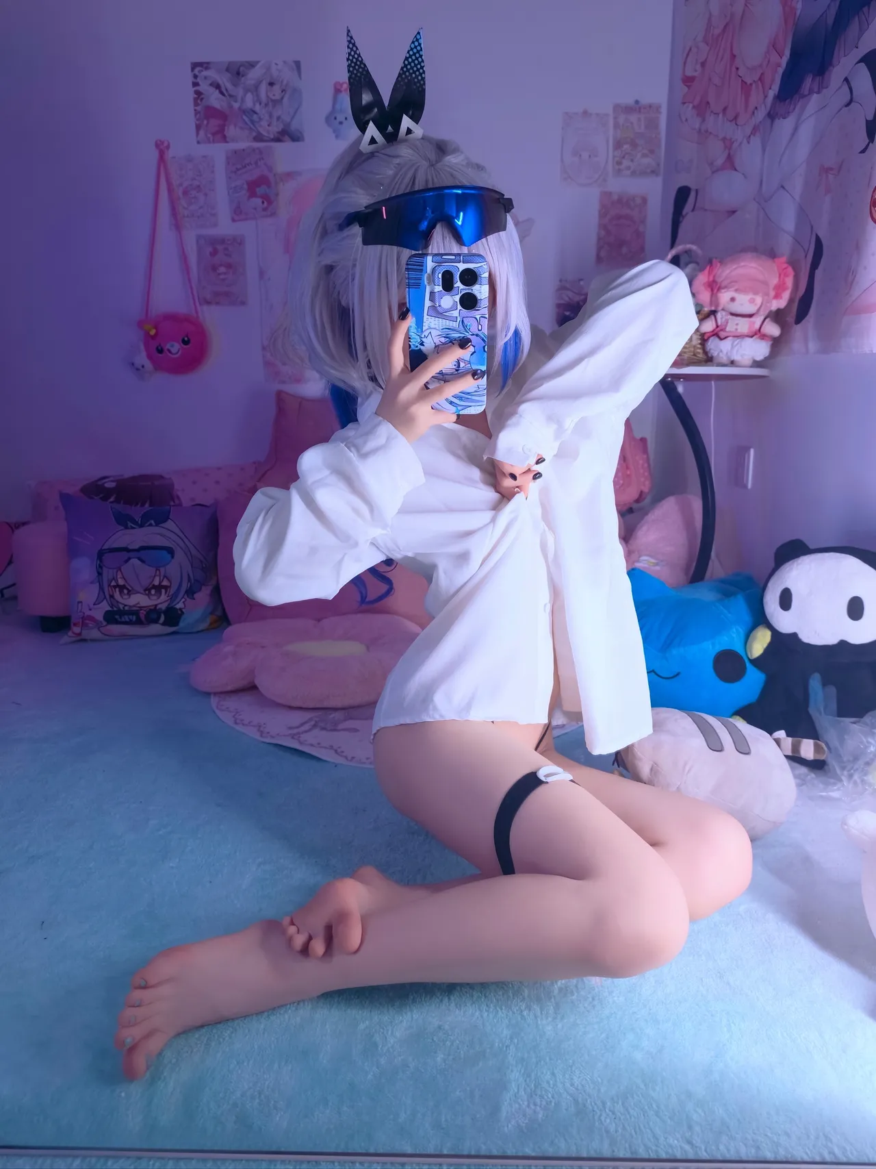 染三ran3 崩坏星穹铁道 银狼 衬衫 (108P + 7 videos as Animated WebP)-erohere10.webp