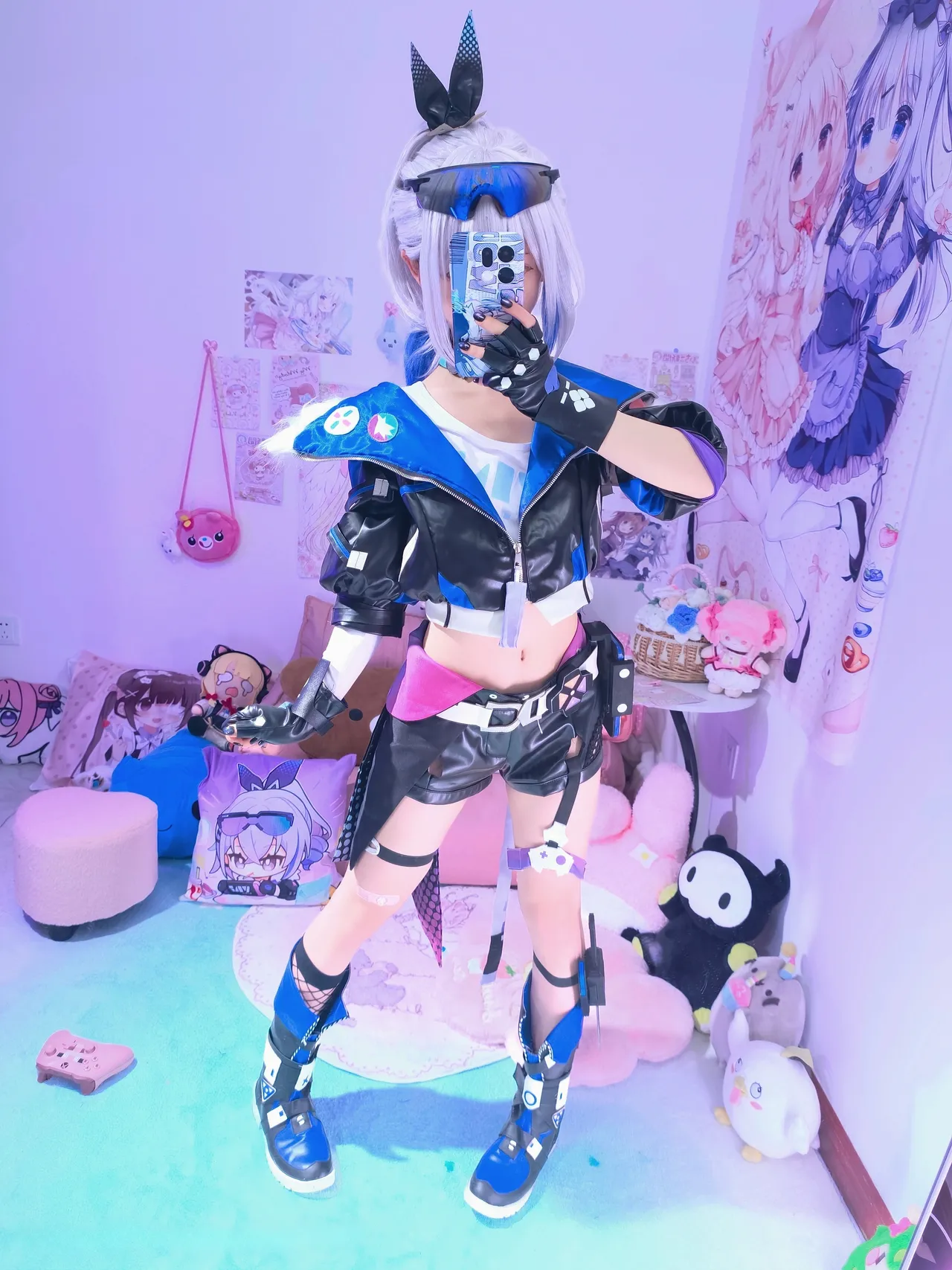 染三ran3 崩坏星穹铁道 银狼 衬衫 (108P + 7 videos as Animated WebP)-erohere13.webp
