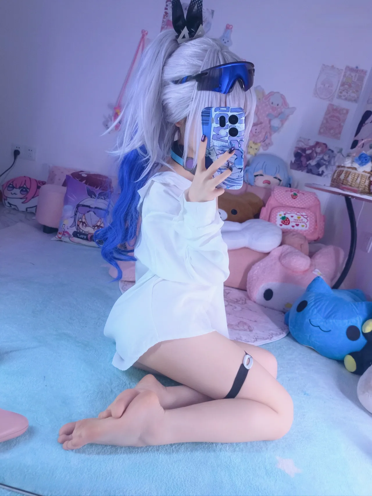 染三ran3 崩坏星穹铁道 银狼 衬衫 (108P + 7 videos as Animated WebP)-erohere2.webp