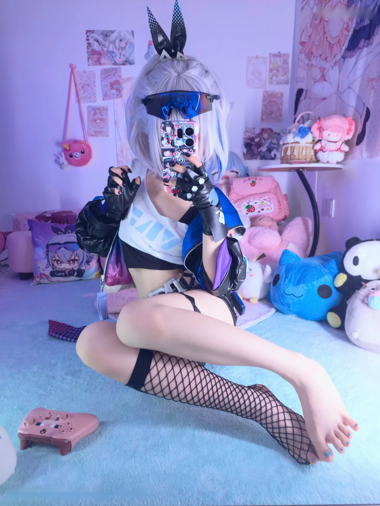 染三ran3 崩坏星穹铁道 银狼 衬衫 (108P + 7 videos as Animated WebP)-erohere31.webp