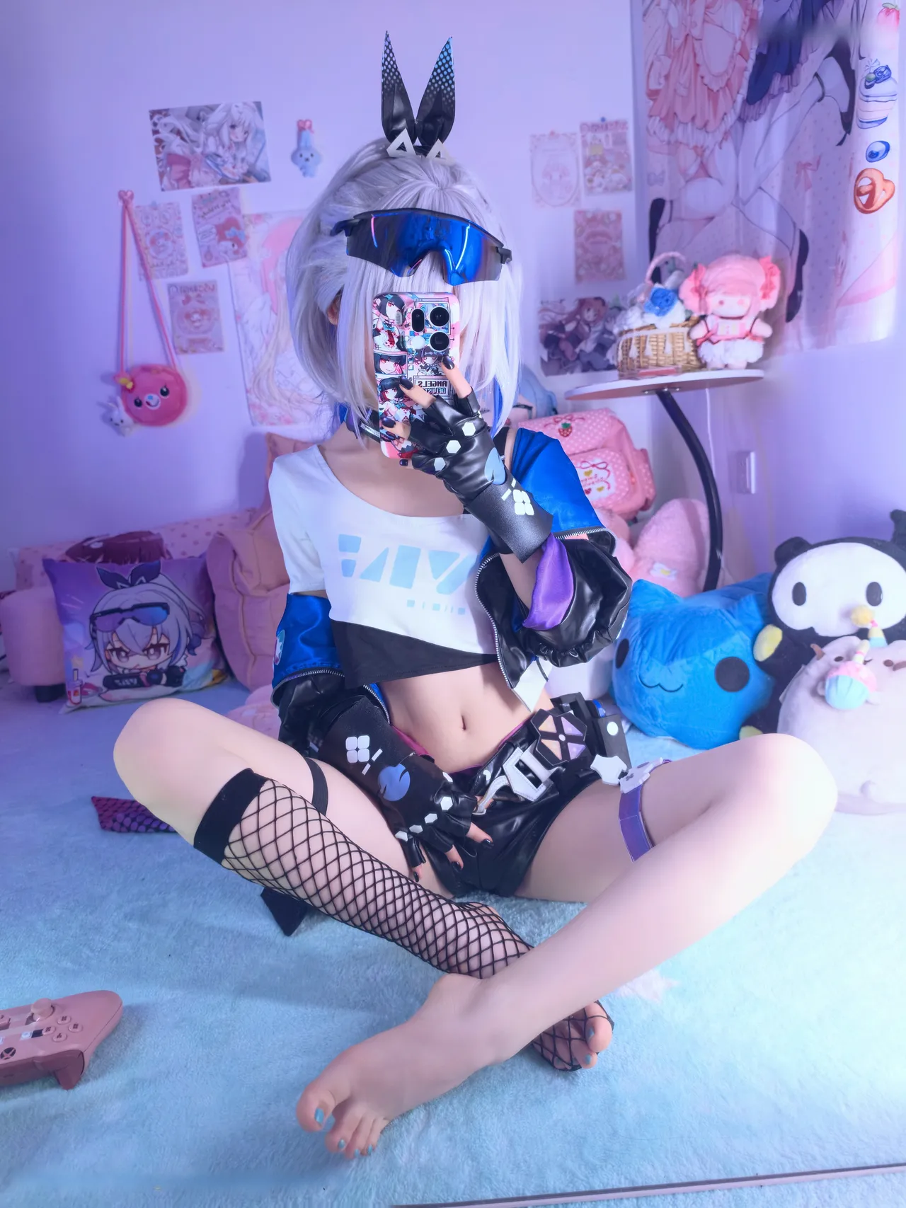 染三ran3 崩坏星穹铁道 银狼 衬衫 (108P + 7 videos as Animated WebP)-erohere34.webp