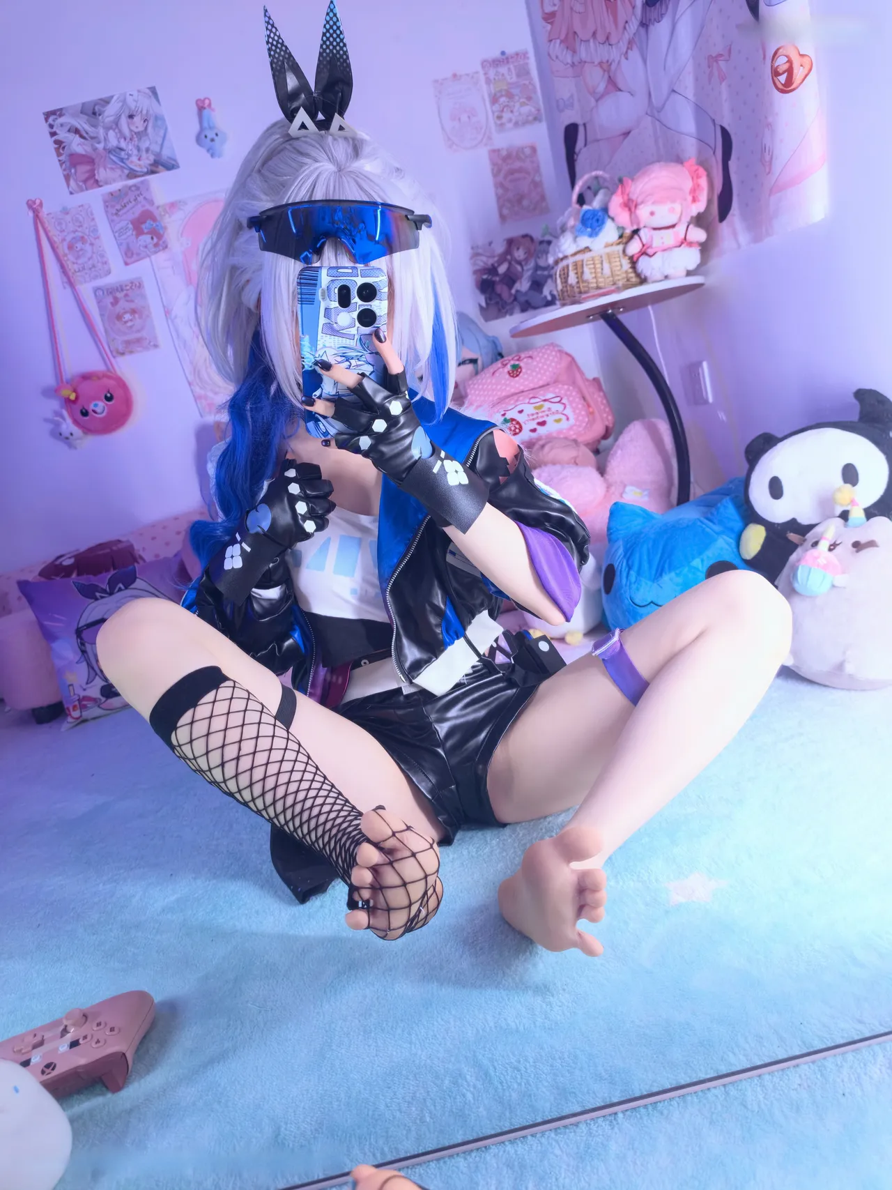 染三ran3 崩坏星穹铁道 银狼 衬衫 (108P + 7 videos as Animated WebP)-erohere45.webp