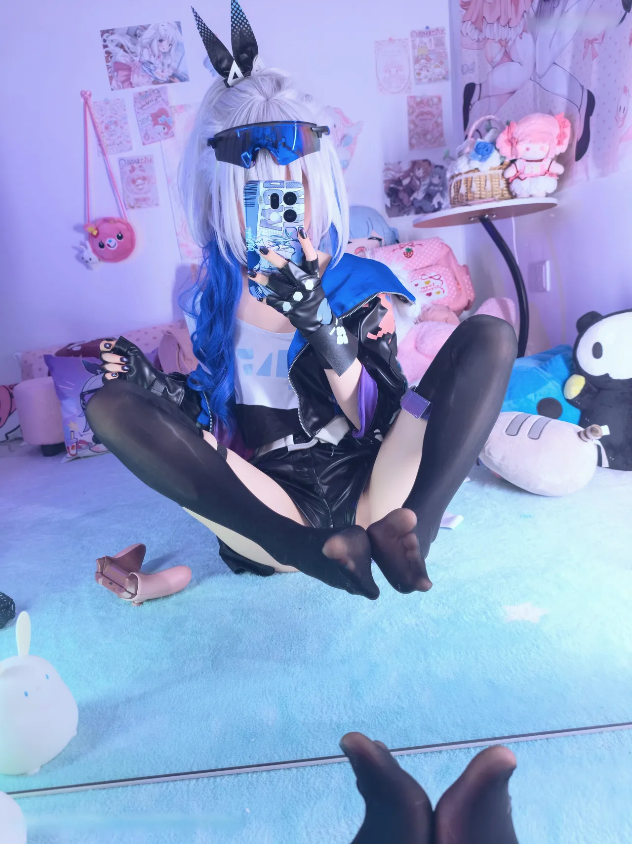 染三ran3 崩坏星穹铁道 银狼 衬衫 (108P + 7 videos as Animated WebP)-erohere54.webp