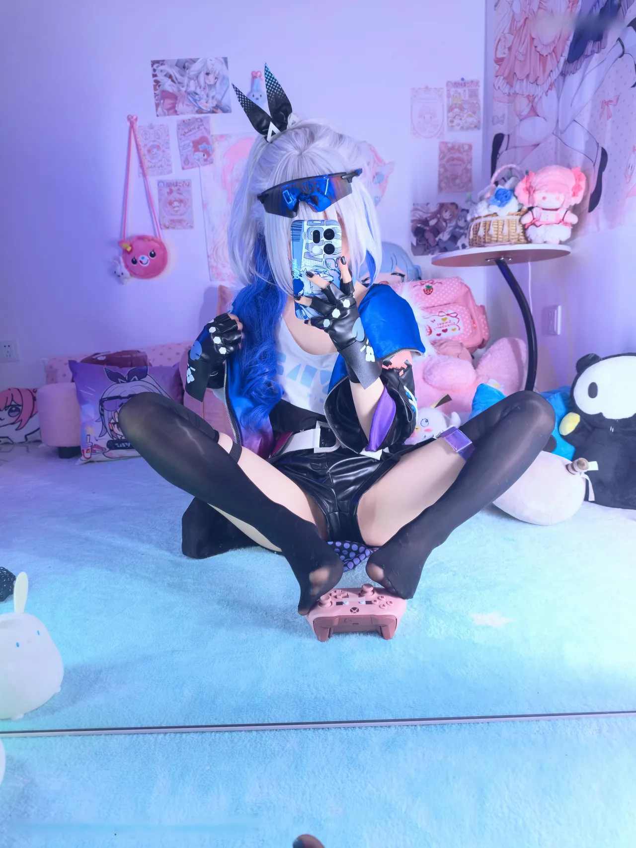 染三ran3 崩坏星穹铁道 银狼 衬衫 (108P + 7 videos as Animated WebP)-erohere55.webp