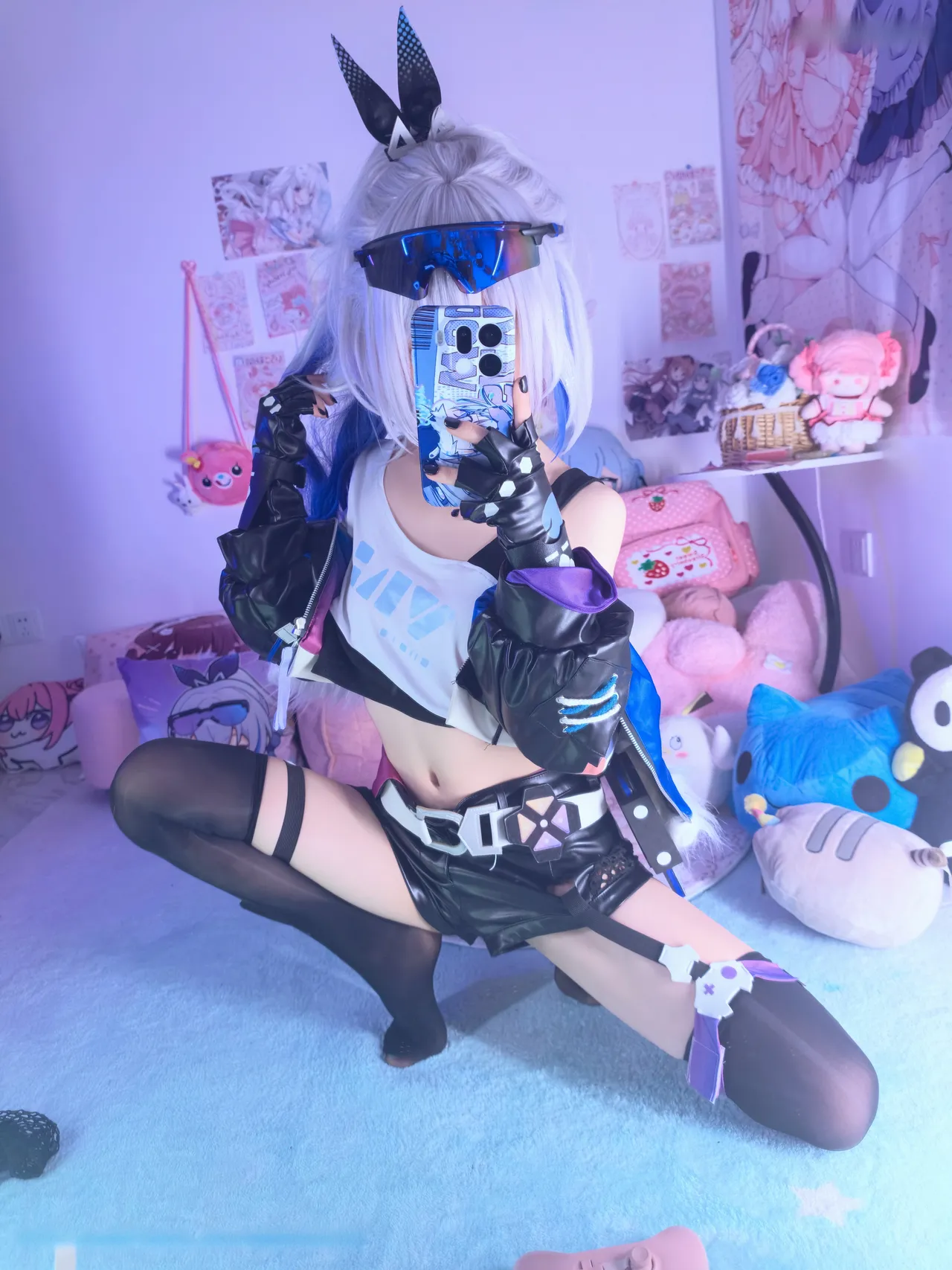 染三ran3 崩坏星穹铁道 银狼 衬衫 (108P + 7 videos as Animated WebP)-erohere60.webp