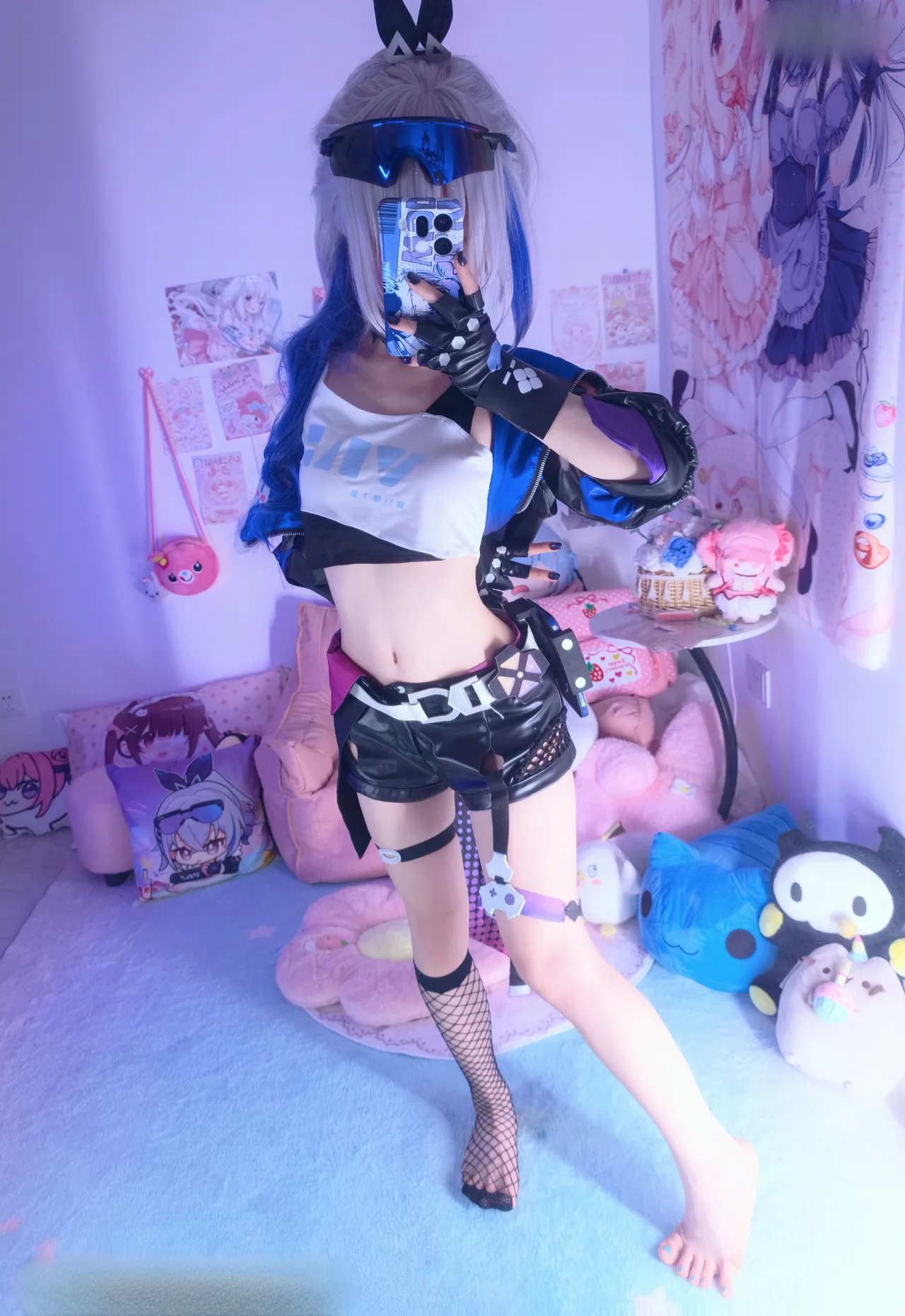 染三ran3 崩坏星穹铁道 银狼 衬衫 (108P + 7 videos as Animated WebP)-erohere65.webp