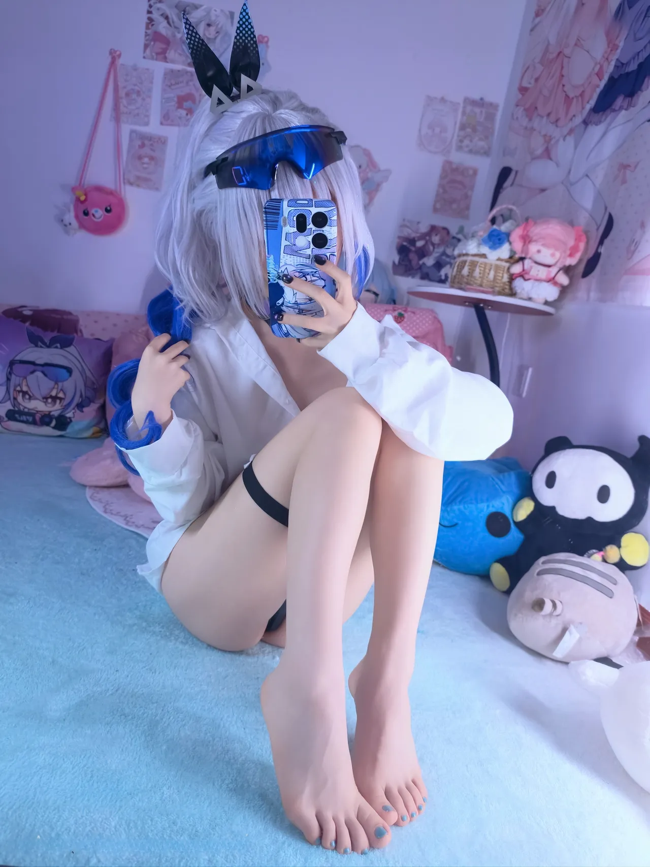染三ran3 崩坏星穹铁道 银狼 衬衫 (108P + 7 videos as Animated WebP)-erohere81.webp
