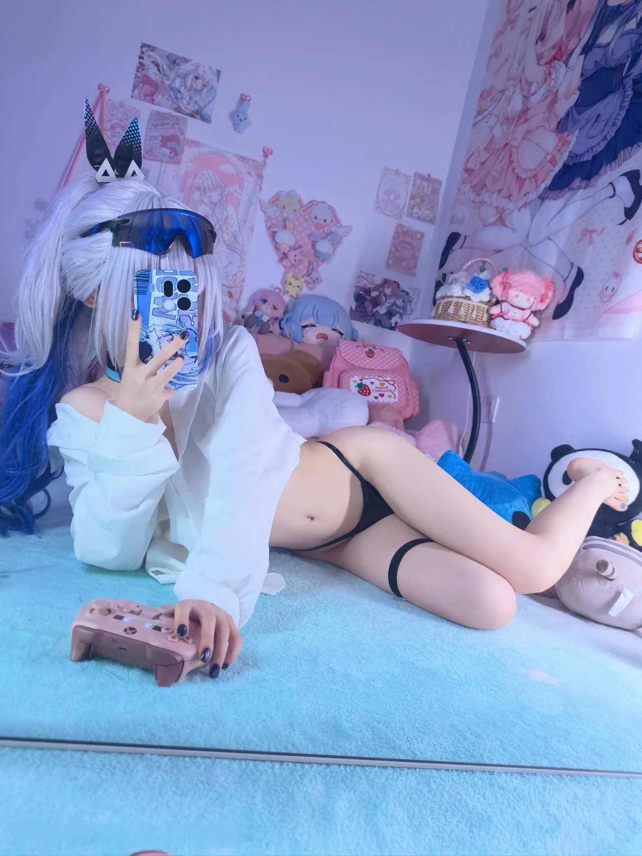 染三ran3 崩坏星穹铁道 银狼 衬衫 (108P + 7 videos as Animated WebP)-erohere93.webp