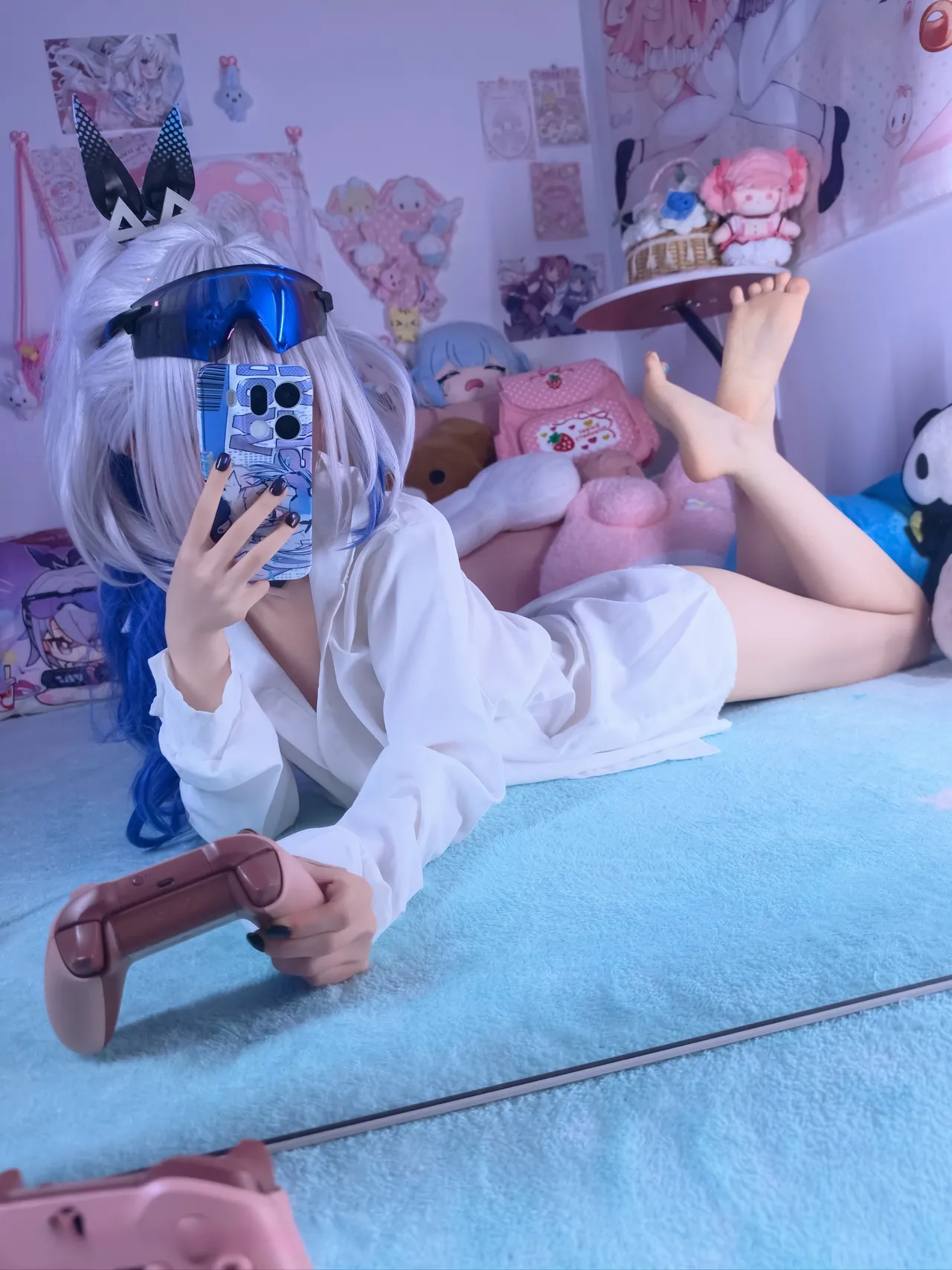 染三ran3 崩坏星穹铁道 银狼 衬衫 (108P + 7 videos as Animated WebP)-erohere95.webp