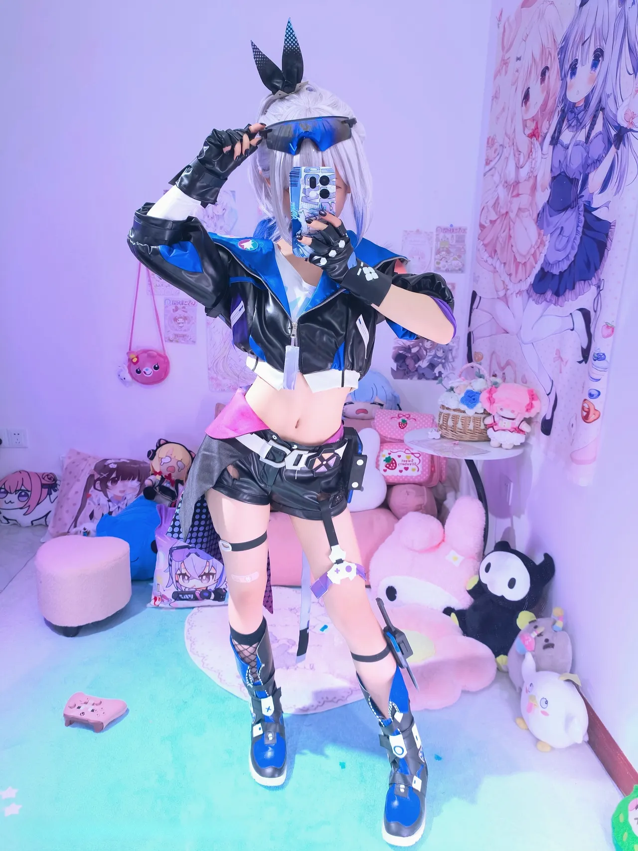 染三ran3 崩坏星穹铁道 银狼 衬衫 (108P + 7 videos as Animated WebP)-erohere98.webp