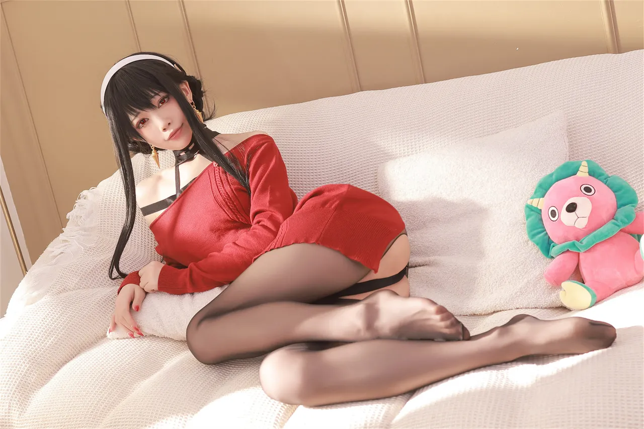 水淼Aqua 约尔 红毛衣-erohere11.webp