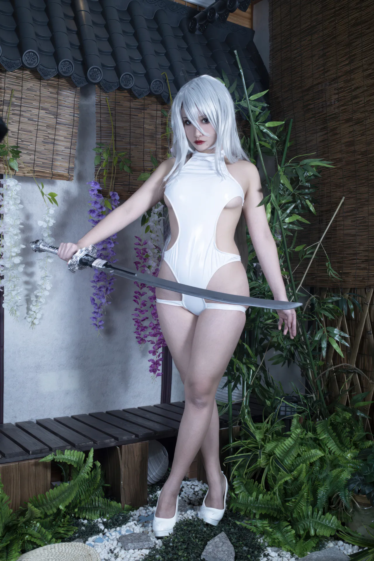 洛璃LoLiSAMA - 尼尔：机械纪元 A2 白色竞泳-erohere3.webp