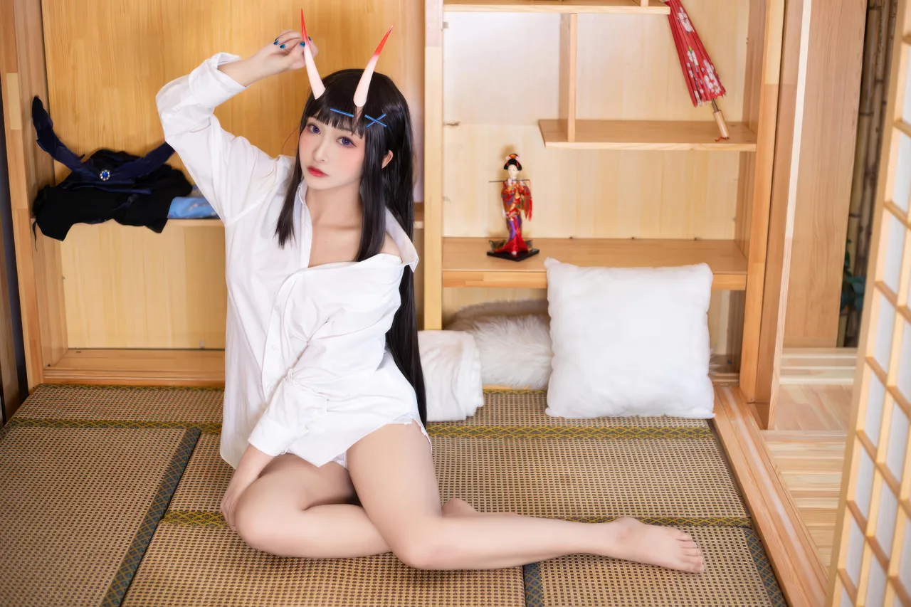 洛璃LoLiSAMA - 碧蓝航线 能代 衬衣-erohere3.webp