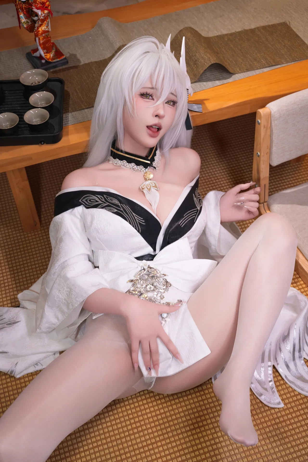 清水由乃 - 碧蓝航线 白凤和服-erohere69.webp