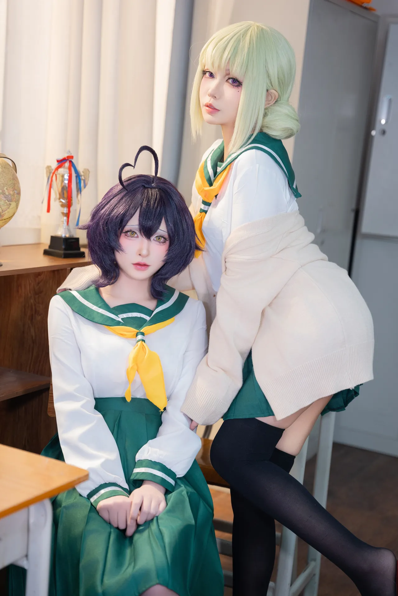 清水由乃&amp;猪突猛蛋 - 憧憬成为魔法少女 柊舞缇娜&amp;阿良河琪舞 JK-erohere50.webp