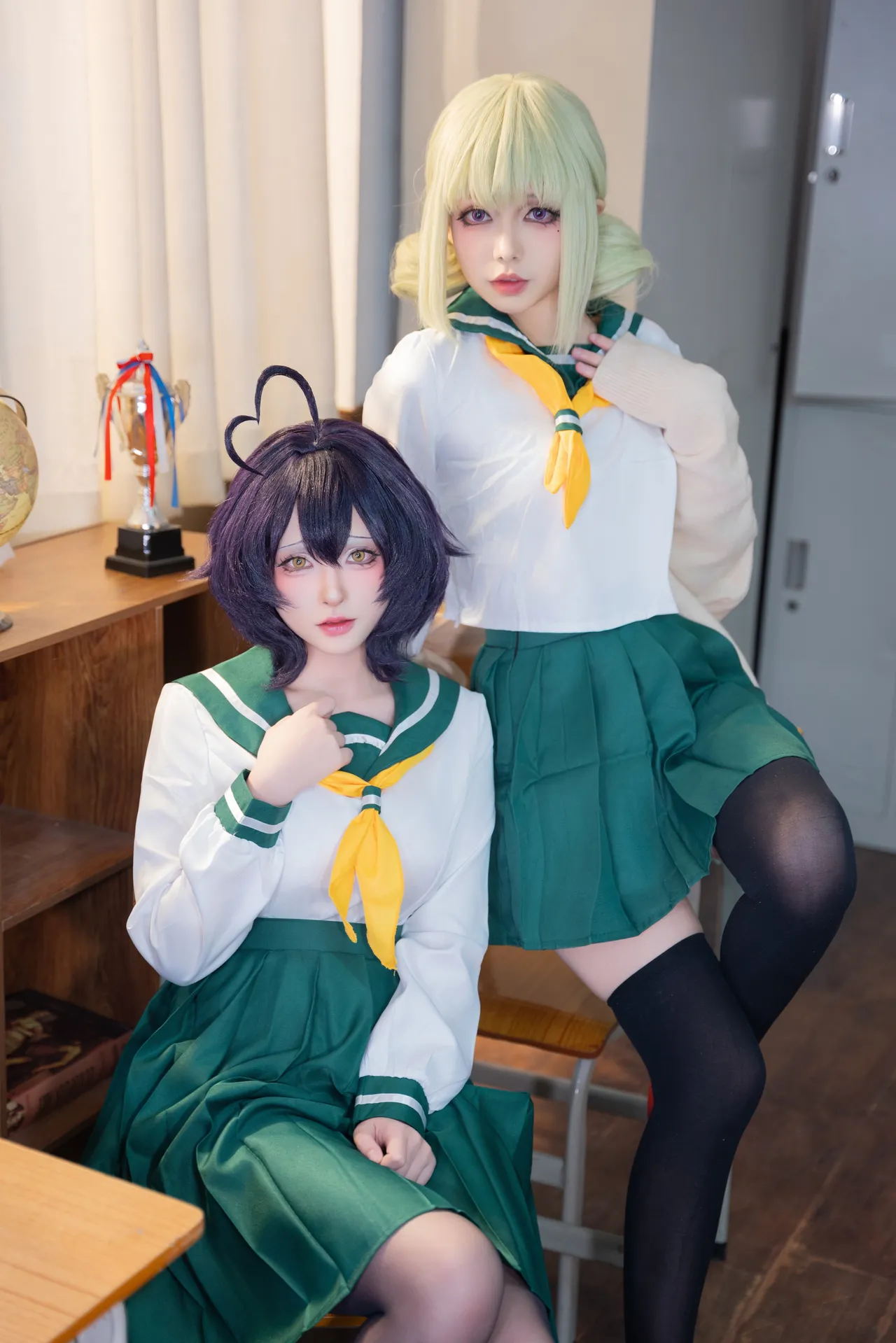 清水由乃&amp;猪突猛蛋 - 憧憬成为魔法少女 柊舞缇娜&amp;阿良河琪舞 JK-erohere51.webp