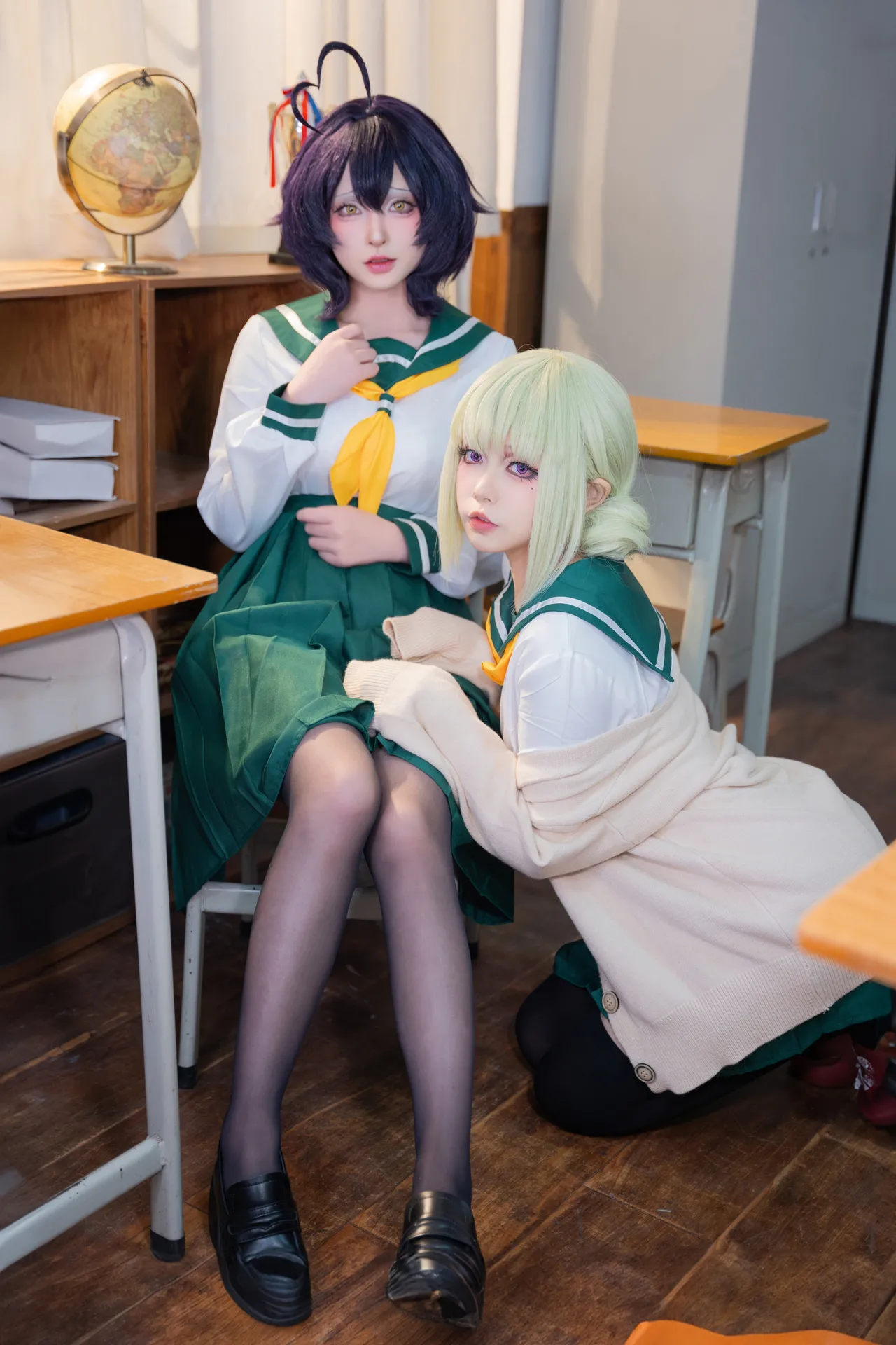 清水由乃&amp;猪突猛蛋 - 憧憬成为魔法少女 柊舞缇娜&amp;阿良河琪舞 JK-erohere53.webp