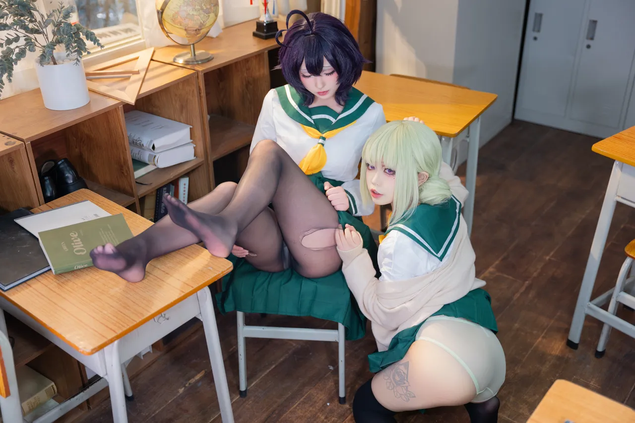 清水由乃&amp;猪突猛蛋 - 憧憬成为魔法少女 柊舞缇娜&amp;阿良河琪舞 JK-erohere56.webp