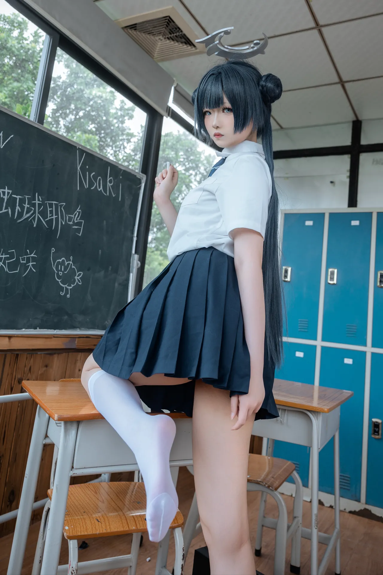炸虾球耶呜 - 蔚蓝档案 妃咲 制服-erohere10.webp