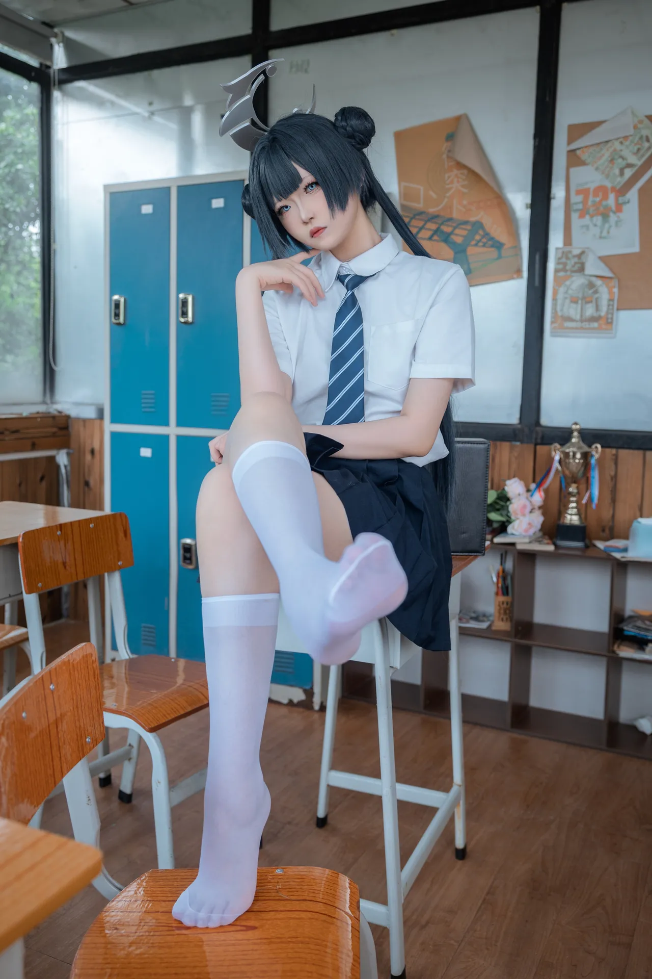 炸虾球耶呜 - 蔚蓝档案 妃咲 制服-erohere3.webp