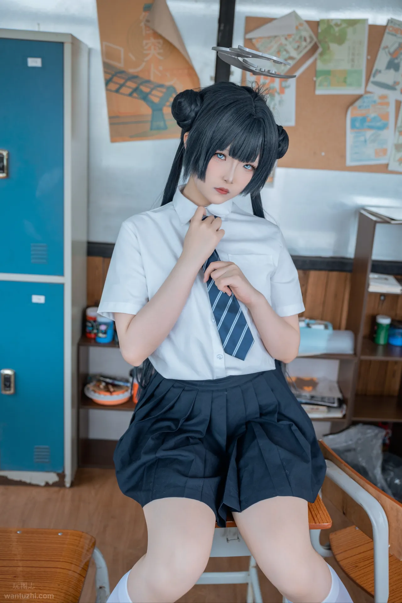 炸虾球耶呜 - 蔚蓝档案 妃咲 制服-erohere33.webp